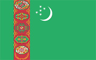 National Flag Turkmenistan